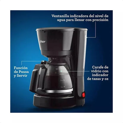 Cafetera De 5 Tazas Con Filtro Permanente Bvstdc05 Oster