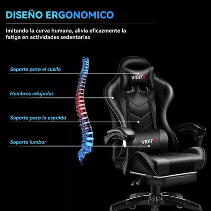 Silla Gamer Vidita Gx2000 Ergonómica Presidencial Profesional